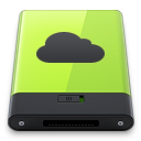 Green iDisk Icon 128x128 png